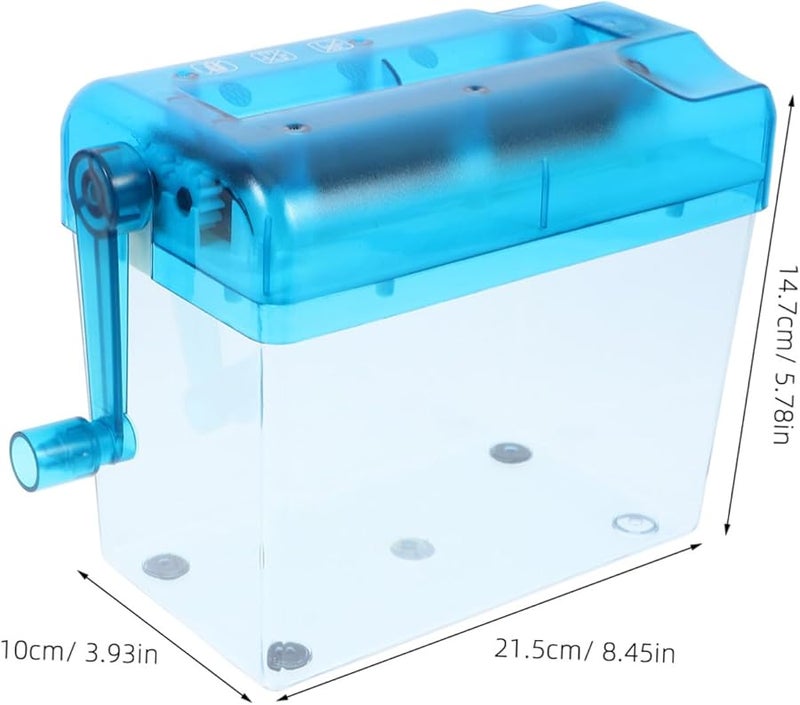 Portable Manual Paper Shredder Hand Crank Desktop For Home Office Lightweight - Image 2